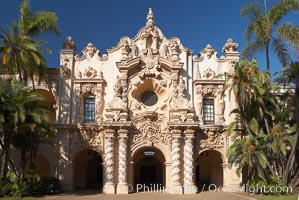 Casa del Prado, South Facade, Balboa Park, San Diego, California