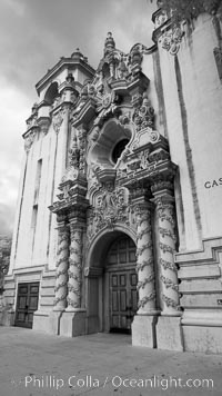 Casa del Prado, North Facade, Balboa Park, San Diego, California