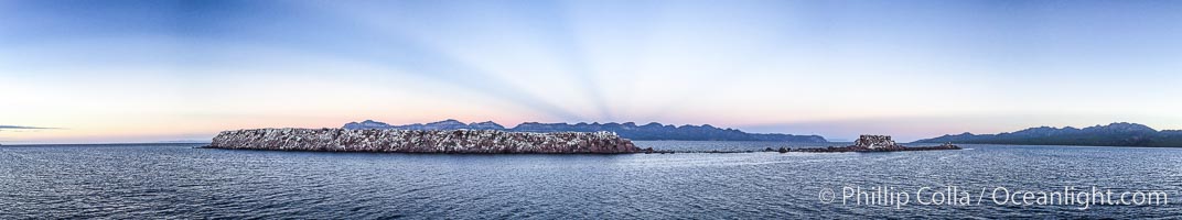 Cayo Island, sunrise panorama, Sea of Cortez, Mexico