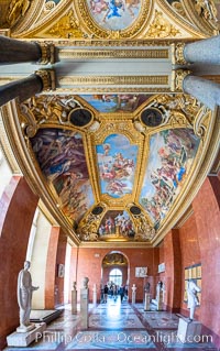 Ceiling detail, Musee du Louvre, Paris, France
