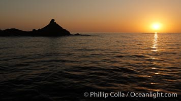 China Hat Point, Balanced Rock, San Clemente Island, sunrise