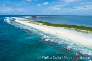 Clipperton Island aerial photo. Clipperton Island, a minor territory of France also known as Ile de la Passion, is a spectacular coral atoll in the eastern Pacific. By permit HC / 1485 / CAB (France)