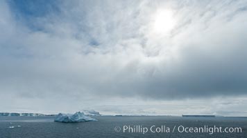 Clouds and icebergs, Antarctic Sound