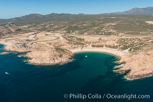 Bahia Santa Maria. Residential and resort development along the coast near Cabo San Lucas, Mexico