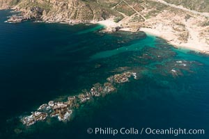 Chileno Bay, Bahia Chileno. Residential and resort development along the coast near Cabo San Lucas, Mexico