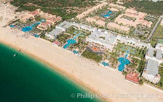 Hotel Riu along Medano Beach. Residential and resort development along the coast near Cabo San Lucas, Mexico