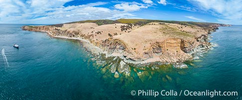 Coastline of North Kangaroo Island, nerar White Cliff, Aerial View