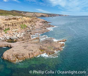 Coastline of North Kangaroo Island, nerar White Cliff, Aerial View