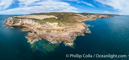 Coastline of North Kangaroo Island, nerar White Cliff, Aerial View