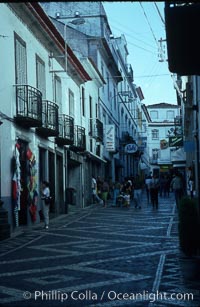 Cobblestone street, Ponta Delgada, Sao Miguel Island