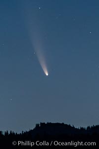 Comet NEOWISE over Bass Lake, California