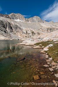 Mount Conness (12589') and Upper Conness Lake, Twenty Lakes Basin, Hoover Wilderness, Conness Lakes Basin