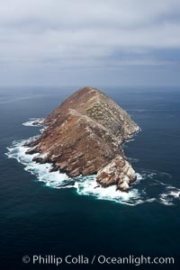 North Coronado Island, aerial photo, viewed from the south, Coronado Islands (Islas Coronado)