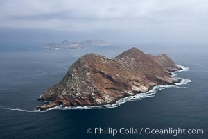 North Coronado Island, aerial photo, viewed from the north, Coronado Islands (Islas Coronado)