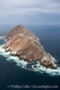 North Coronado Island, aerial photo, viewed from the south, Coronado Islands (Islas Coronado)