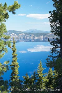 Crater Lake. Crater Lake is the six-mile wide lake inside the collapsed caldera of volcanic Mount Mazama. Crater Lake is the deepest lake in the United States and the seventh-deepest in the world. Its maximum recorded depth is 1996 feet (608m). It lies at an altitude of 6178 feet (1880m), Crater Lake National Park, Oregon