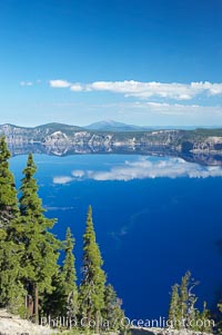 Crater Lake. Crater Lake is the six-mile wide lake inside the collapsed caldera of volcanic Mount Mazama. Crater Lake is the deepest lake in the United States and the seventh-deepest in the world. Its maximum recorded depth is 1996 feet (608m). It lies at an altitude of 6178 feet (1880m), Crater Lake National Park, Oregon