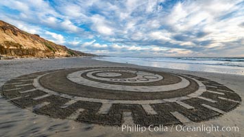 Crop Circle on Terramar Beach, Carlsbad