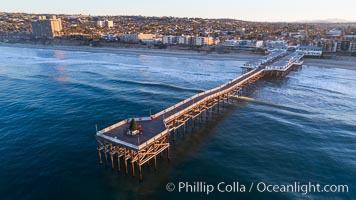 Crystal Pier aerial photo, Pacific Beach