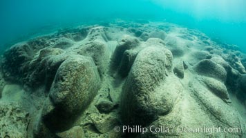 Curious underwater terrain, Lake Tahoe, California