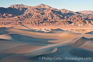 Sand Dunes, California.  Near Stovepipe Wells lies a region of sand dunes, some of them hundreds of feet tall, Death Valley National Park