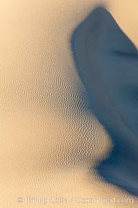 Sand Dunes, California.  Near Stovepipe Wells lies a region of sand dunes, some of them hundreds of feet tall, Death Valley National Park