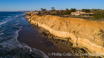 Del Mar and Solana Beach Coastline, Aerial Photo