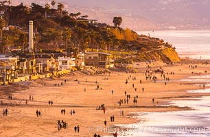 Del Mar Beach at Sunset, northern San Diego County