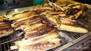 Grilled corn, corn cobs, Del Mar Fair
