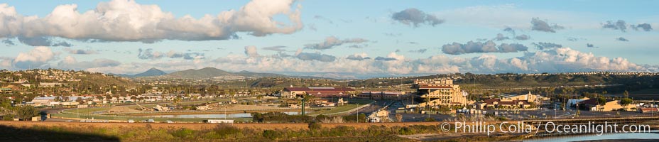 Del Mar Racetrack and Fairgrounds, Panoramic Photo