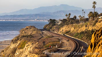 Del Mar Railroad Tracks and Coastline