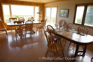 Dining room, Silver Salmon Creek Lodge, Lake Clark National Park, Alaska