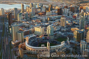 Downtown San Diego and Petco Park, viewed from the southeast