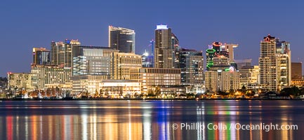 Downtown San Diego Skyline and Waterfront at Sunrise