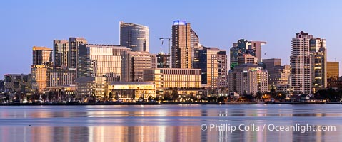 Downtown San Diego Skyline and Waterfront at Sunrise