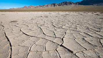 Dried mud, arid land, Eureka Valley, Death Valley National Park, California