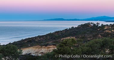 Earth Shadow over the Pacific Ocean, Torrey Pines State Reserve, San Diego, California