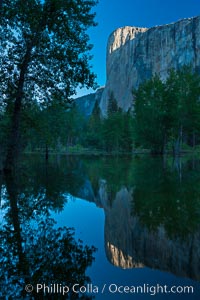 El Capitan reflected in the Merced River, Yosemite National Park, California