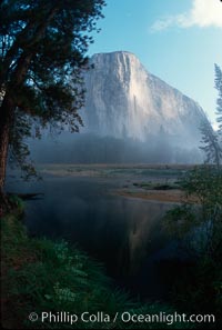 El Capitan and Merced River, morning, Yosemite National Park, California