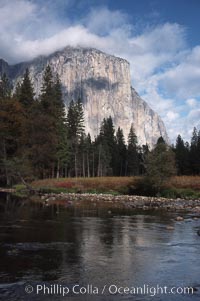 El Capitan and Merced River, Yosemite Valley.