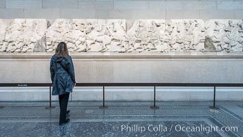 Elgin Marbles, a collection of classical Greek marble sculptures that originally were part of the Parthenon of Athens, British Museum, London, United Kingdom