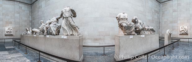 Elgin Marbles, a collection of classical Greek marble sculptures that originally were part of the Parthenon of Athens, British Museum, London, United Kingdom