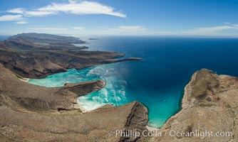 Ensenada Grande, Isla Partida, Sea of Cortez, aerial photo