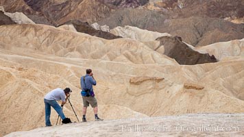 Eroded hillsides near Zabriskie Point and Gower Wash, Death Valley National Park, California