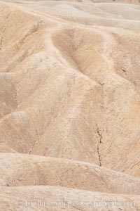 Eroded hillsides near Zabriskie Point and Gower Wash. Death Valley National Park, California, USA, natural history stock photograph, photo id 25296