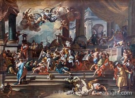 The Expulsion of Heliodorus from the Temple, Raphael, Mus�e du Louvre, Musee du Louvre, Paris, France