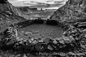 False Kiva at Sunset, Canyonlands National Park, Utah