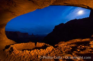 False Kiva at Sunset, Canyonlands National Park, Utah