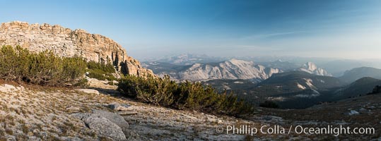 Northeast summit, "false summit", of Mount Hoffmann with Half Dome and Clouds Rest in the distance, Yosemite National Park