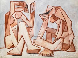 Femmes devant la mer, 1956, Pablo Picasso, Le Centre Pompidou. Paris, Musee National dArt Moderne